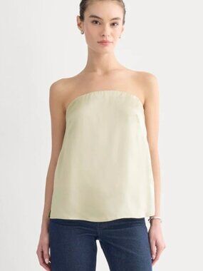 Everlane Thin Strap Cami in Silk Charmeuse Size: 12 Color: Peyote